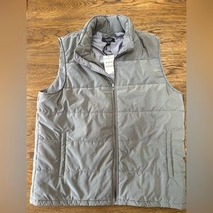 Nordstrom men’s shop grey puffer vest